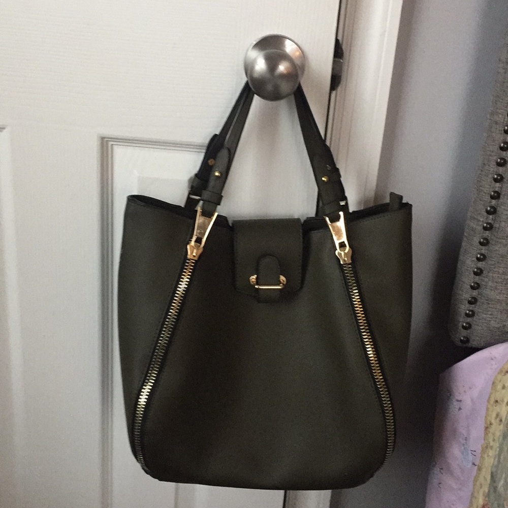 Dark Olive Green Handbag /New without Tag.